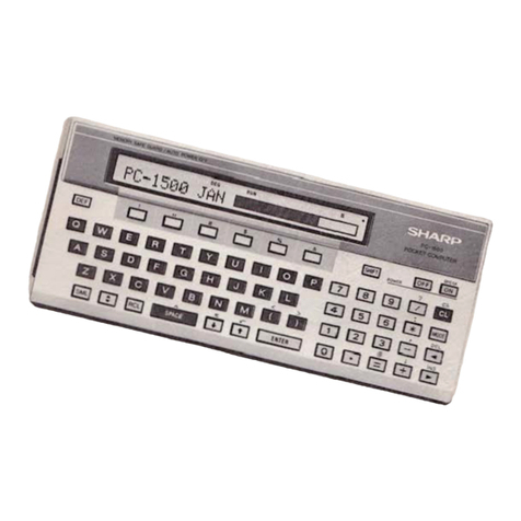 Sharp PC-1500 Applications manual