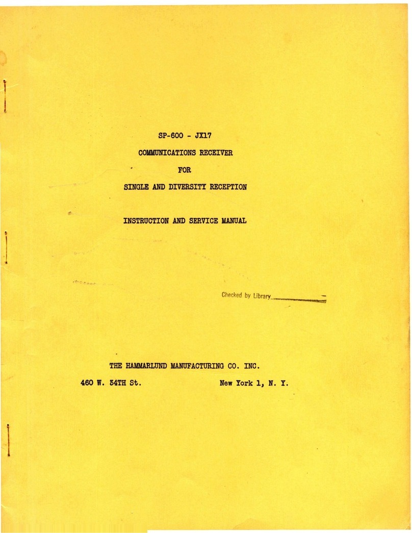 Hammarlund SP-600-JX-17 Troubleshooting guide