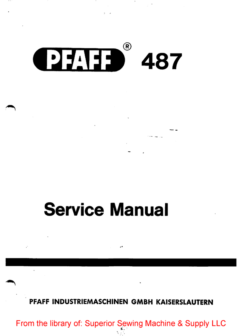 Pfaff 487 User manual Pfaff 487 User manual