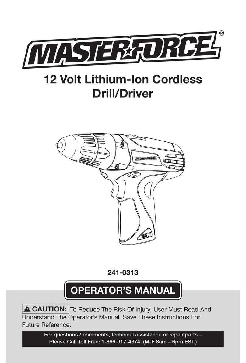 MasterForce 241-0313 User manual