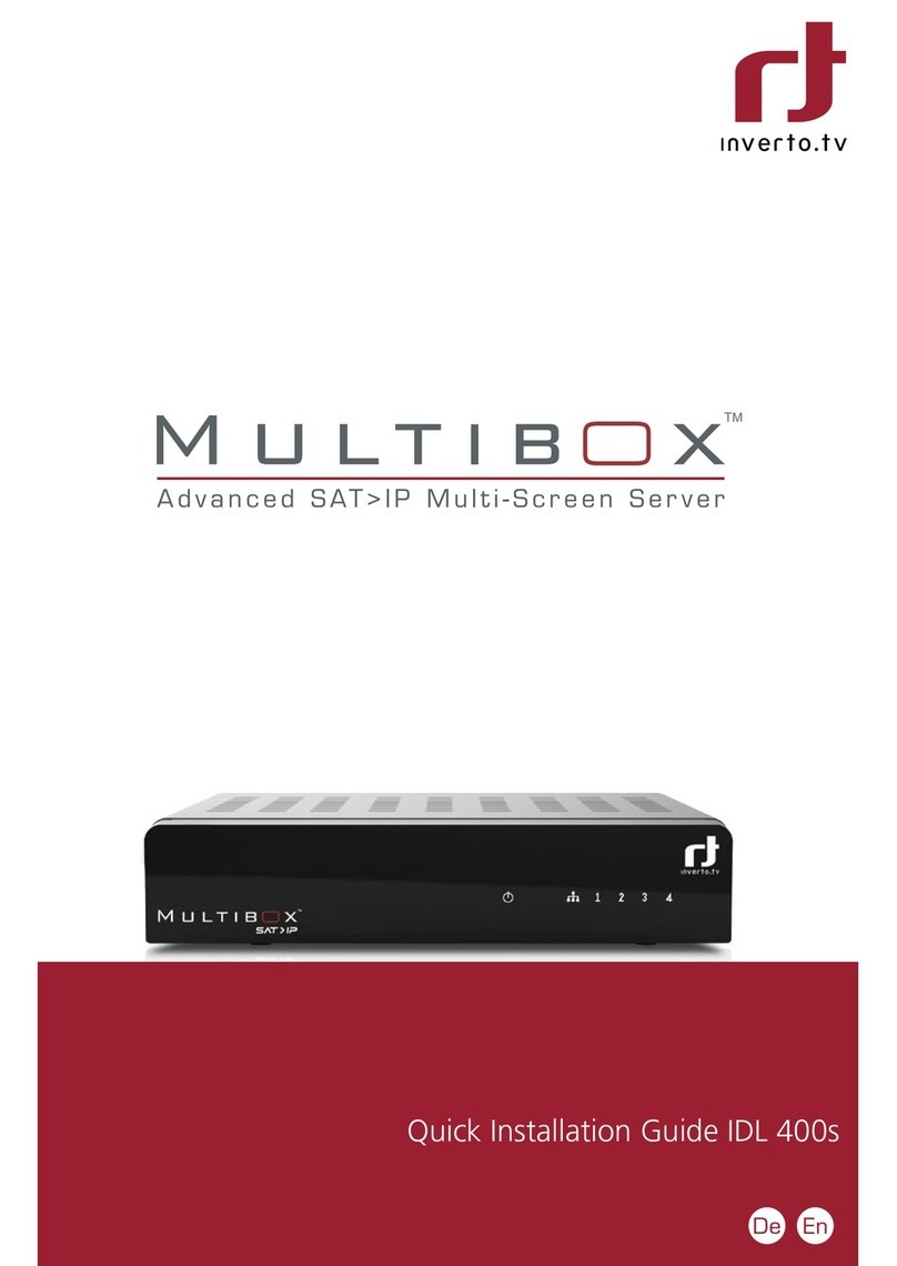 Inverto Multibox IDL 400s Quick installation guide