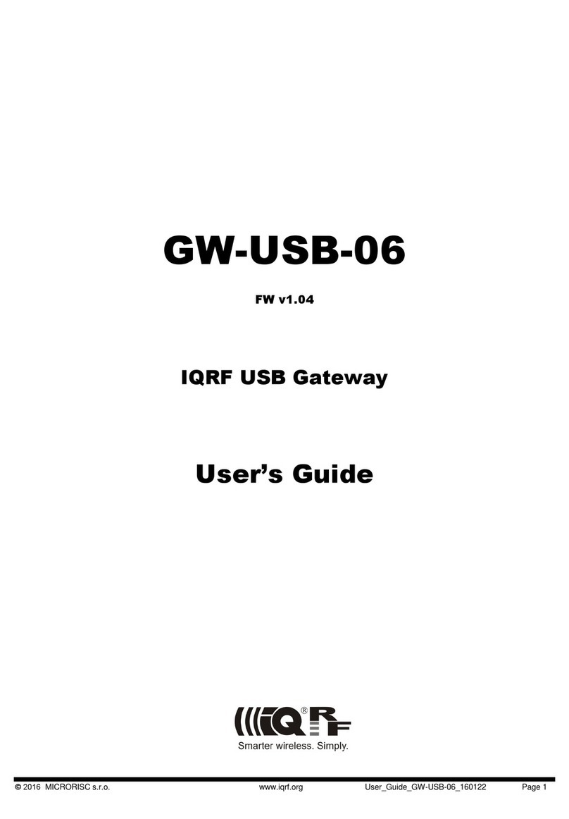 IQRF GW-USB-06 user guide