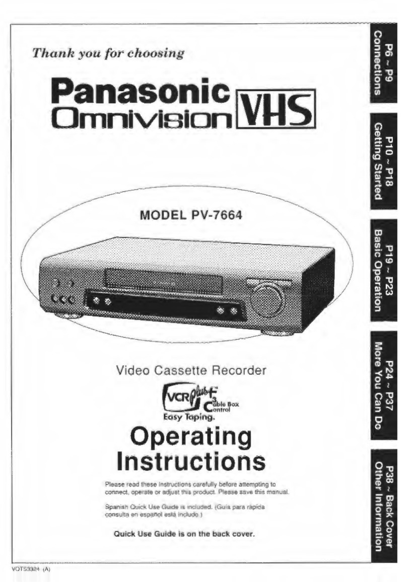 Panasonic Omnivision PV-7664 User manual