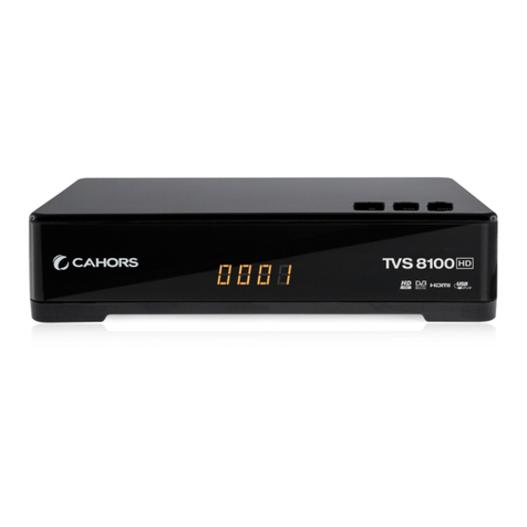 CAHORS Digital TVS 8100 user manual