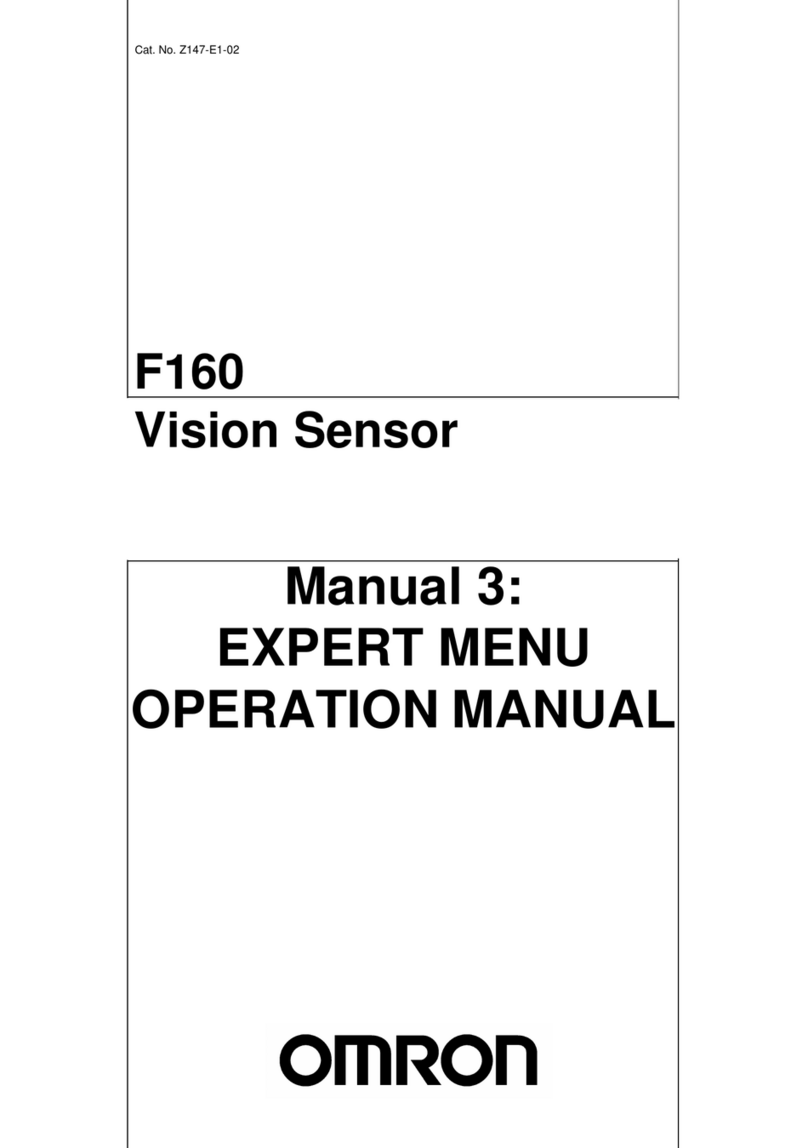 Omron F160 Vision Sensor User manual