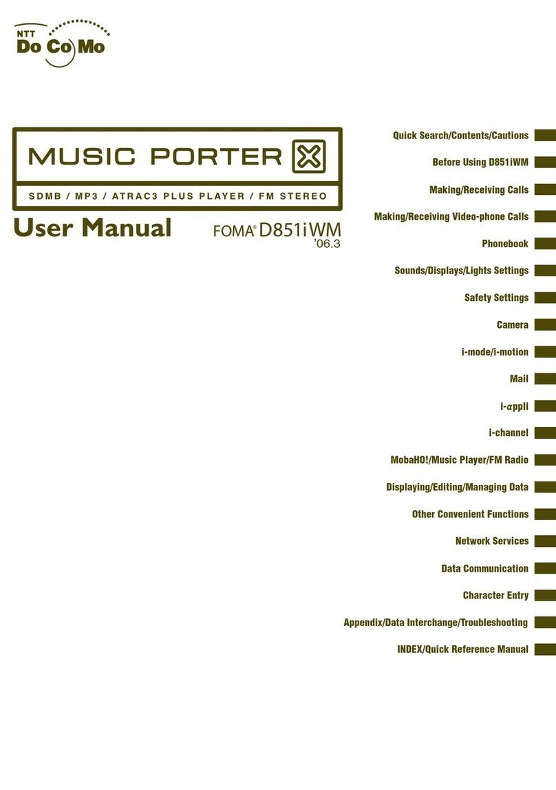 Docomo FOMA D851IWM user manual