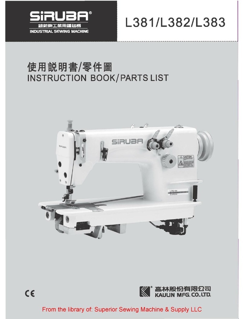 Siruba L381 User manual Siruba L381 User manual