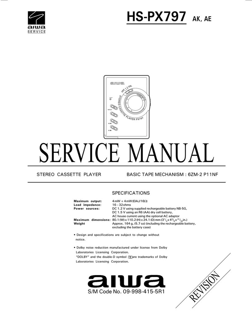Aiwa HS-PX797 Service manual