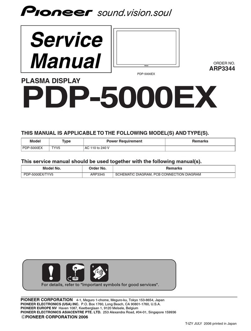 Pioneer PDP-5000EX User manual