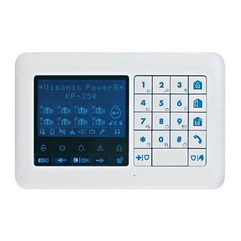 Visonic KP-250 User manual
