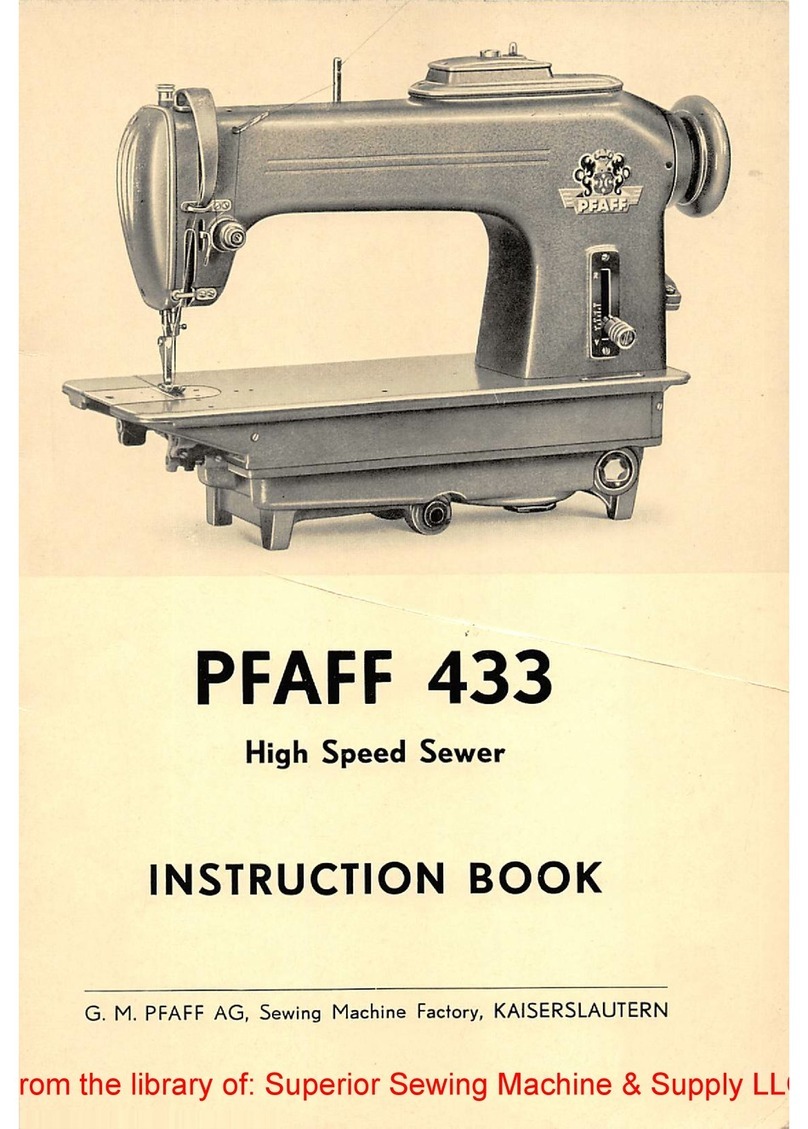 Pfaff 433 User manual