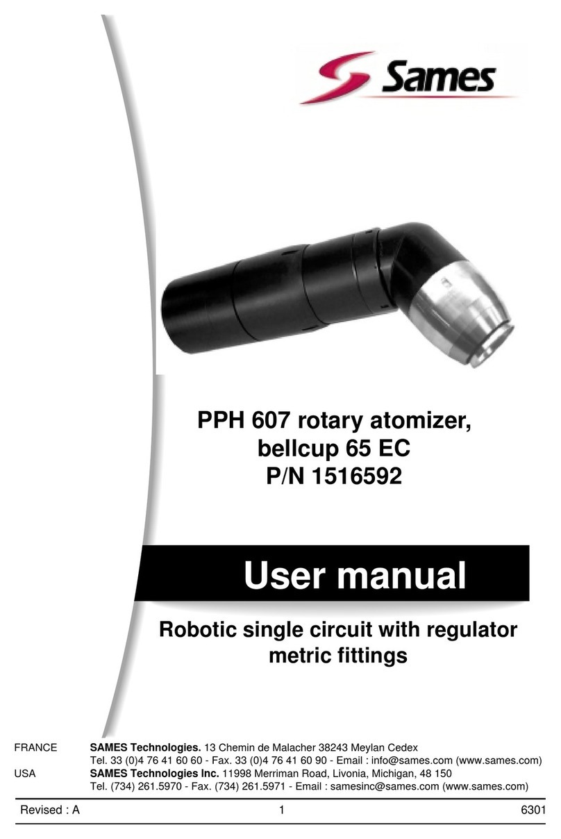 Sames PPH 607 user manual