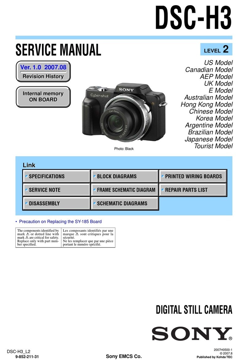 Sony DSC-H3 Cyber-shot® Service manual