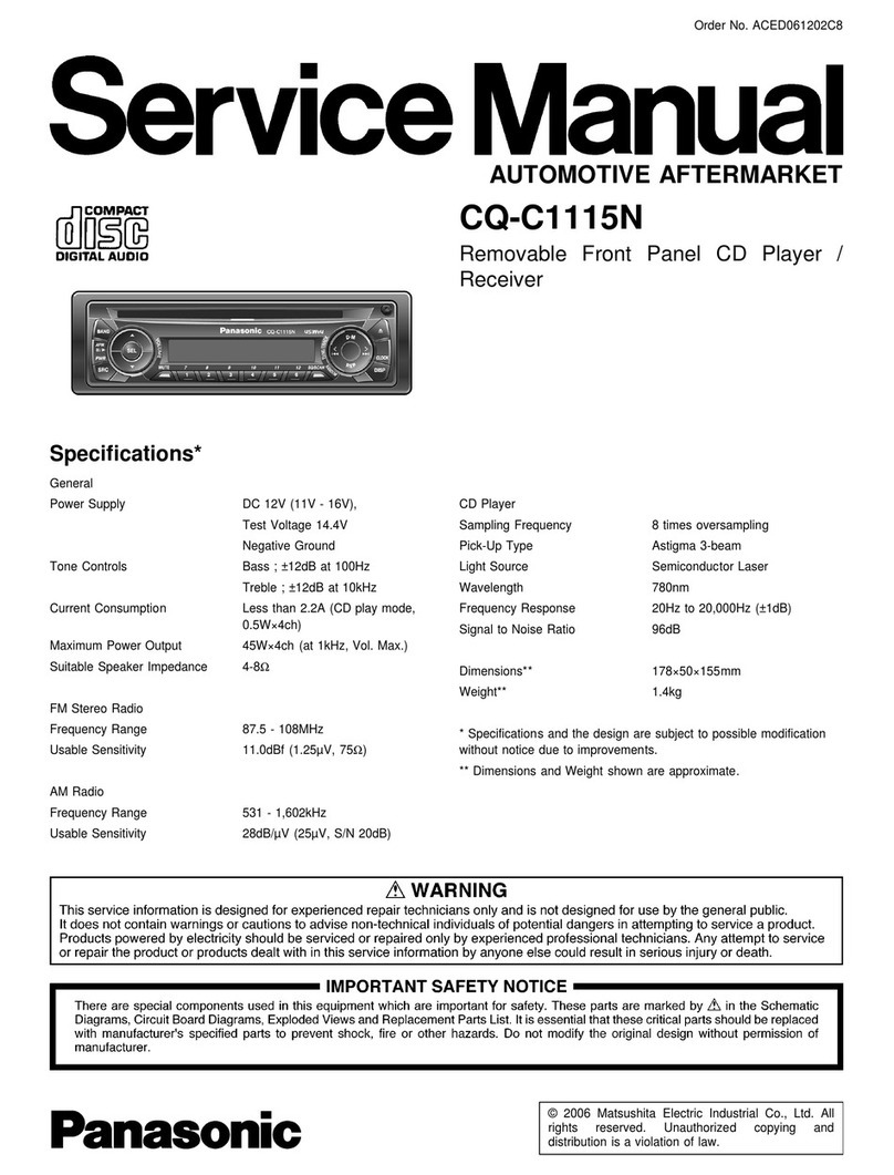 Panasonic CQ-C1115N User manual