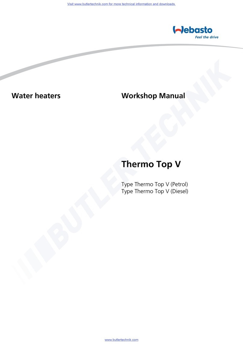 Webasto Thermo Top V Instruction manual