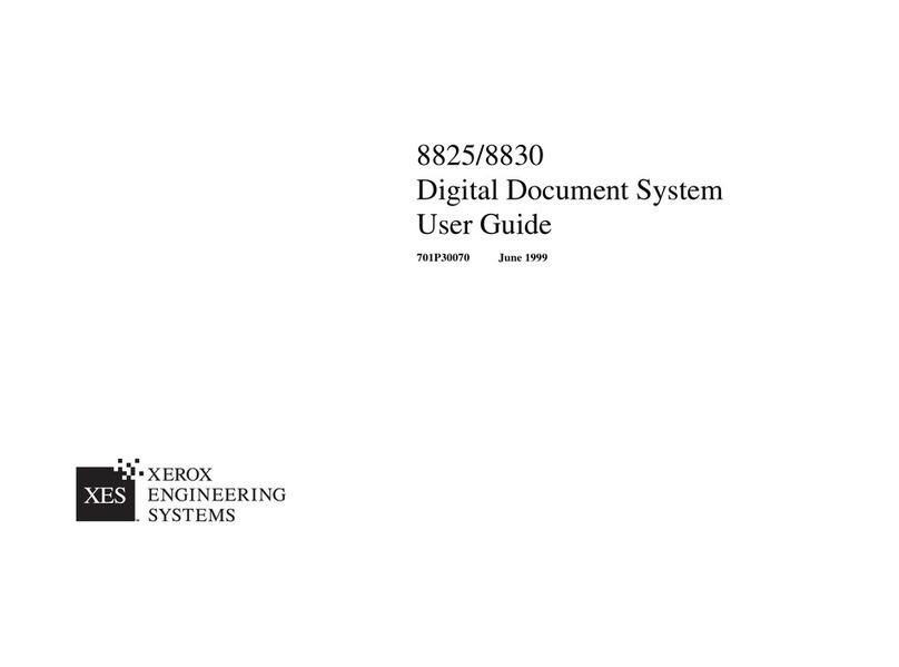 Xerox Synergix 8830 User manual