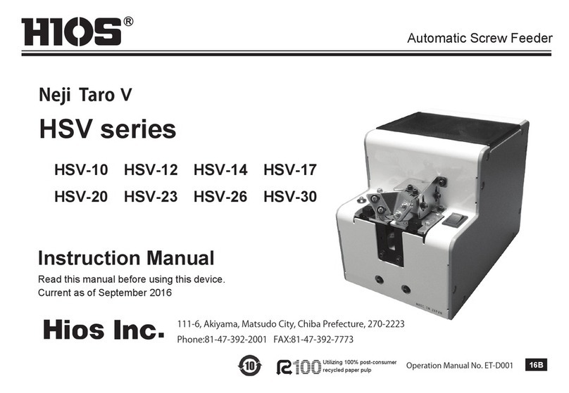 HIOS Neji Taro V HSV-10 instruction manual