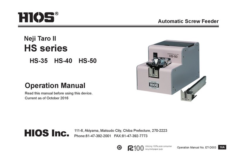 HIOS Neji Taro II HS-35 Operation manual