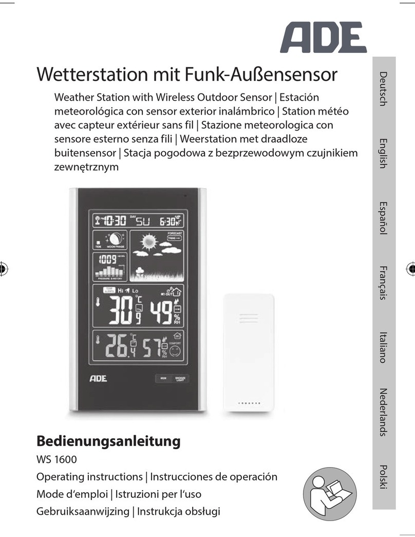 ADE WS 1600 operating manual