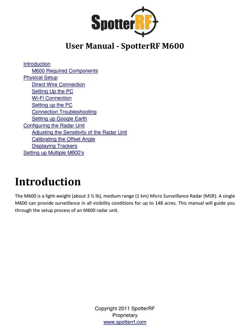 SpotterRF M600 user manual SpotterRF M600 user manual