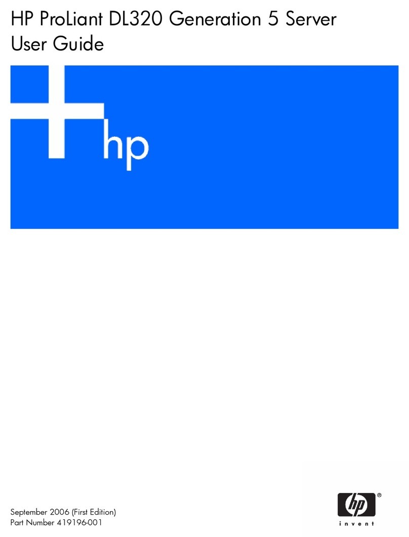 HP ProLiant DL320 Generation 5 User manual