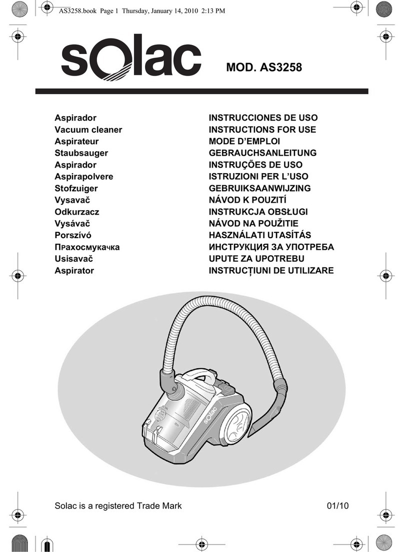 SOLAC AS3258 User manual