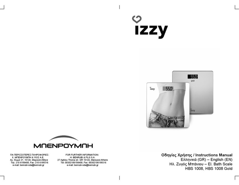 izzy HBS 1008 instruction manual