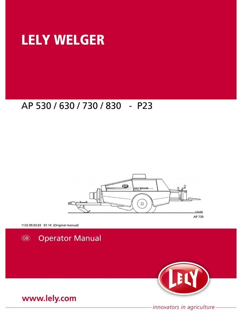 LELY WELGER AP 530 Operator's manual