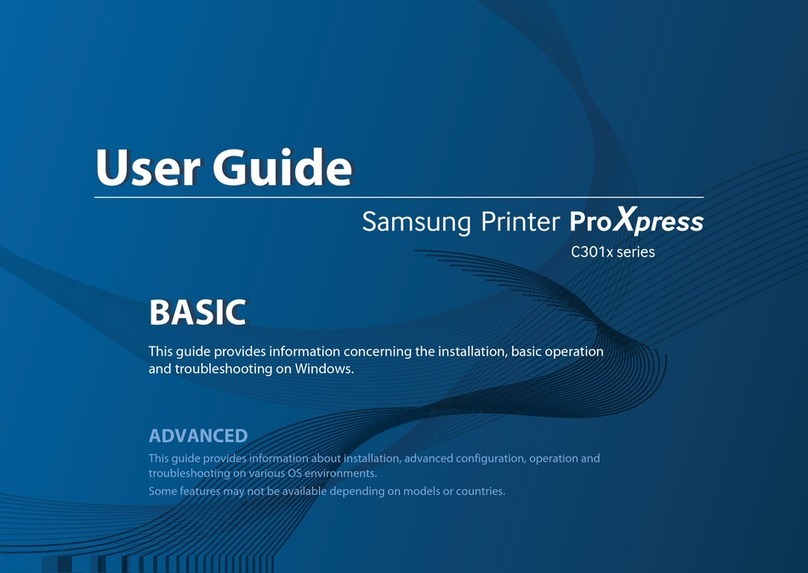 Samsung PROXPRESS C301X SERIES User manual