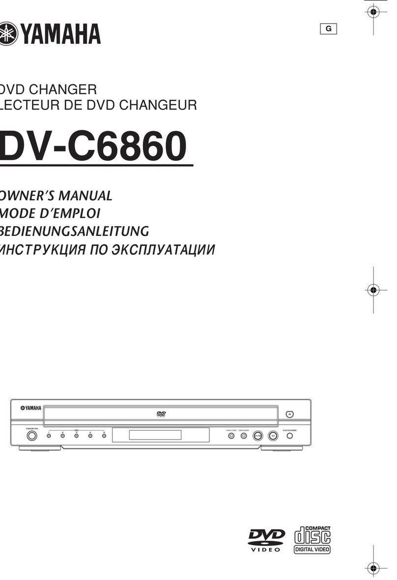 Yamaha DV-C6860 - DVD Changer owner's manual