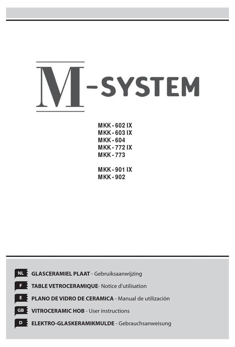 M-system MKK - 603 IX User instructions
