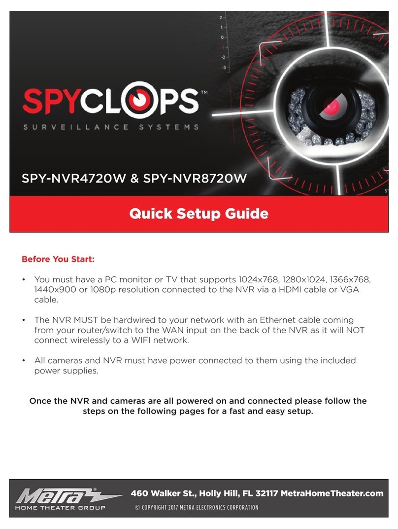 Spyclops SPY-NVR8720W Quick setup guide