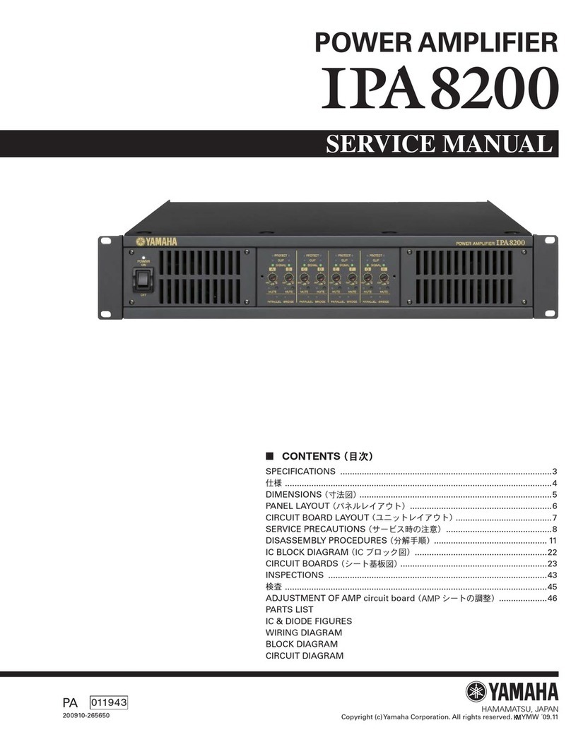 Yamaha IPA8200 User manual