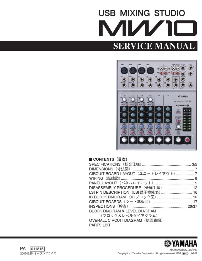 Yamaha MW10 User manual