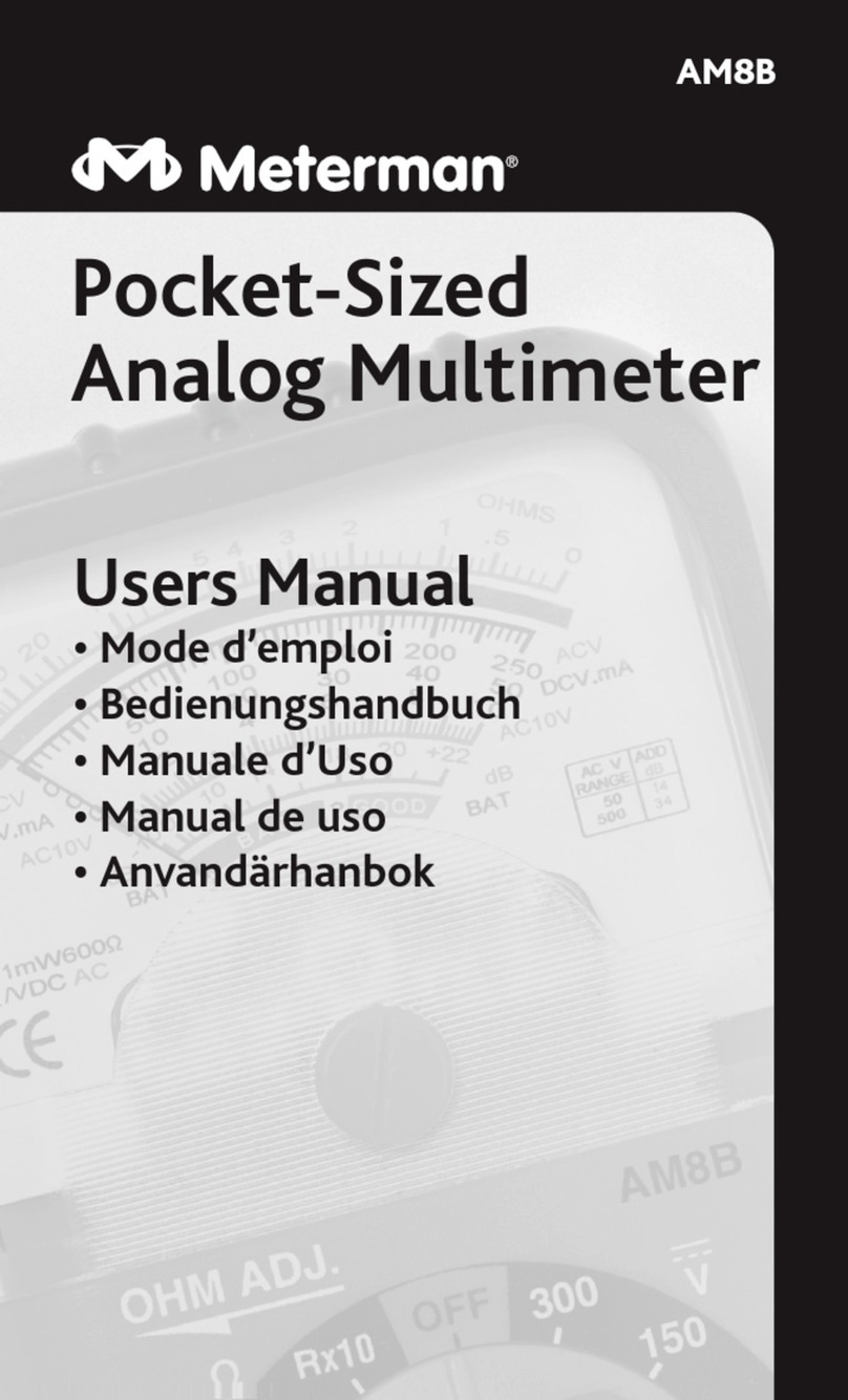 Meterman AM8B User manual Meterman AM8B User manual