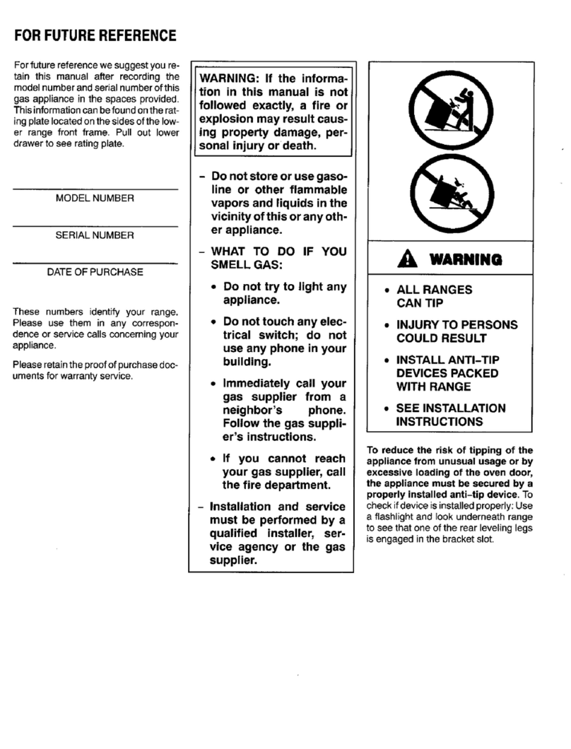 Magic Chef 3127STA Repair manual