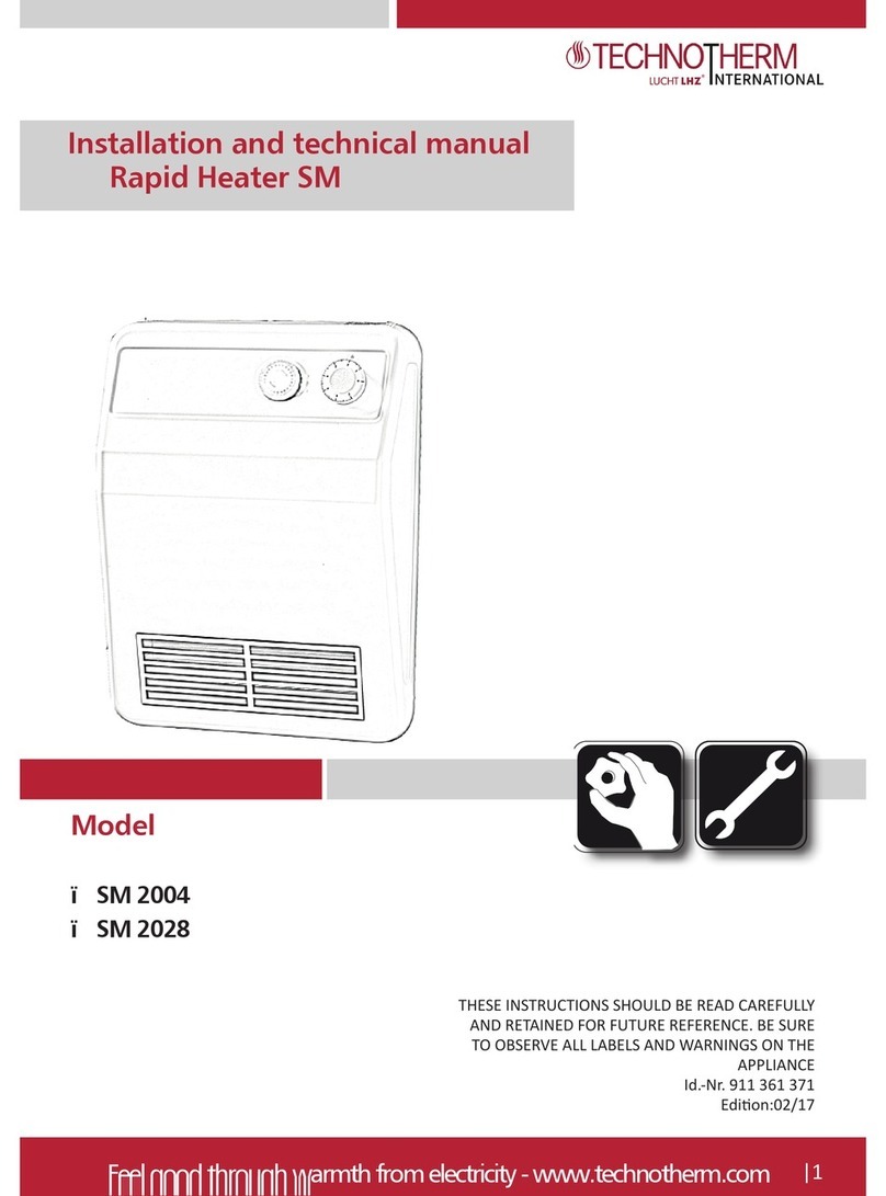 Technotherm SM 2004 User manual Technotherm SM 2004 User manual