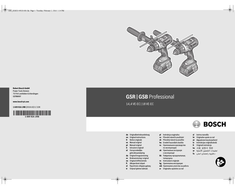 Bosch GSR 14,4 VE-EC User manual