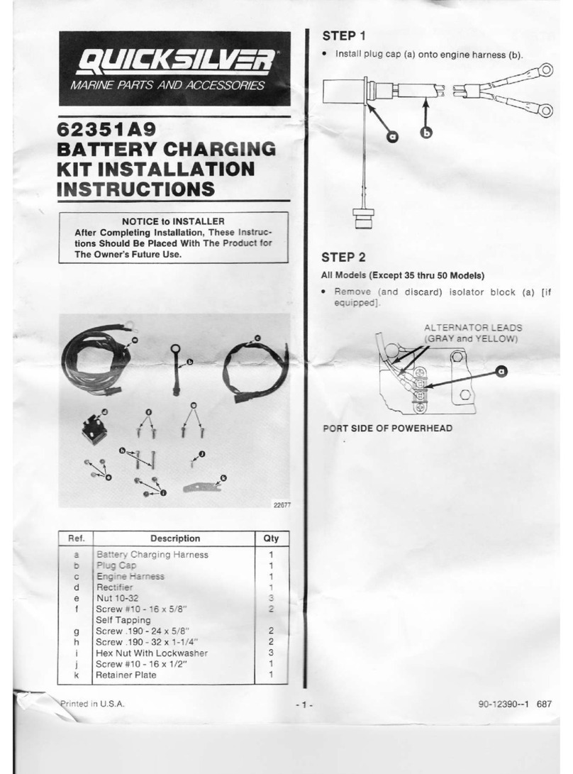 Quicksilver 62351A9 installation instructions