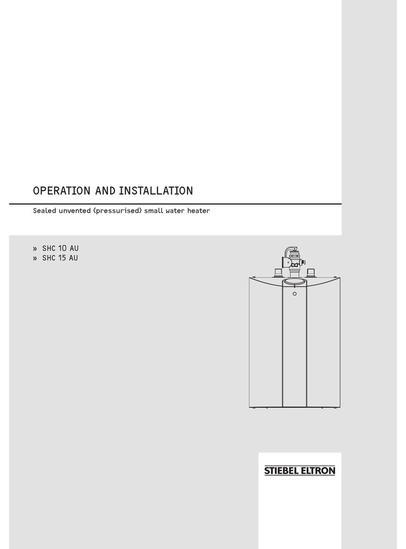 STIEBEL ELTRON SHC 10 AU Operation and installation manual