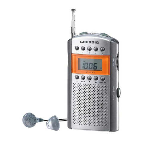 Grundig mini 62 User manual