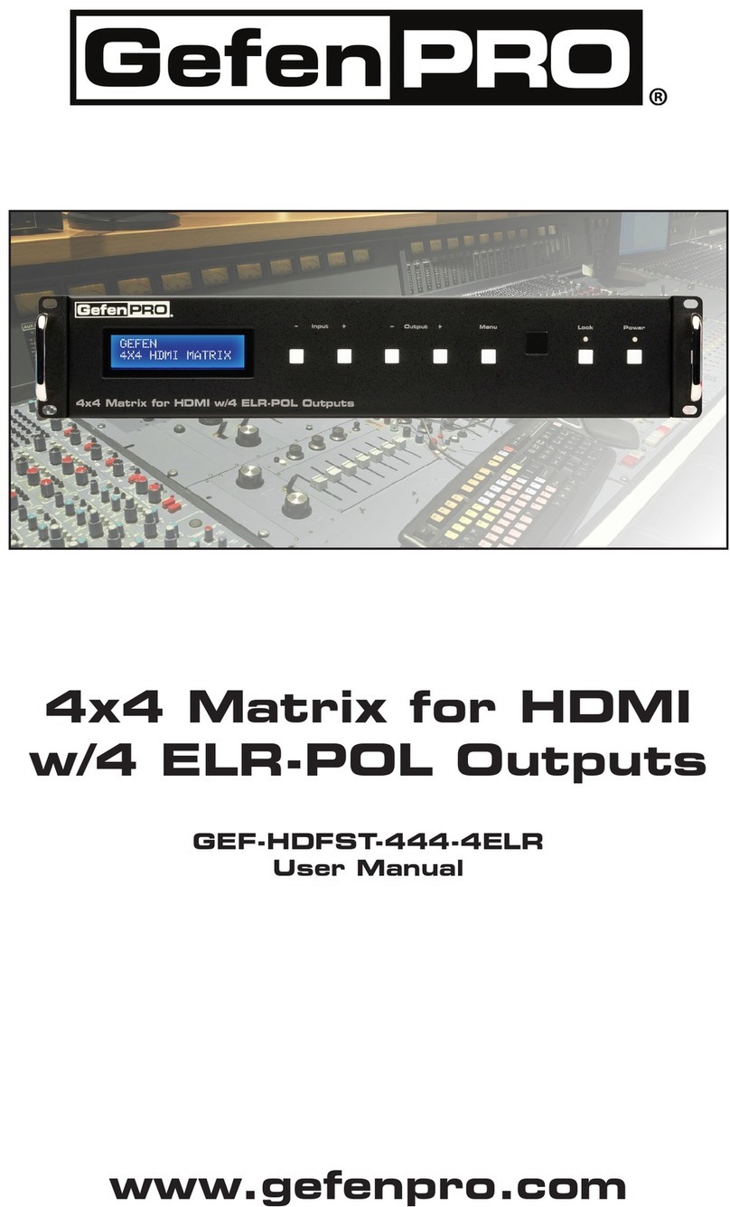 Gefen Pro GEF-HDFST-444-4ELR user manual