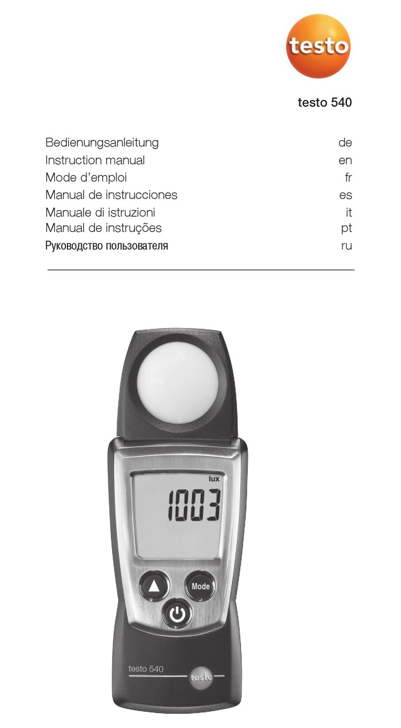 TESTO 540 instruction manual