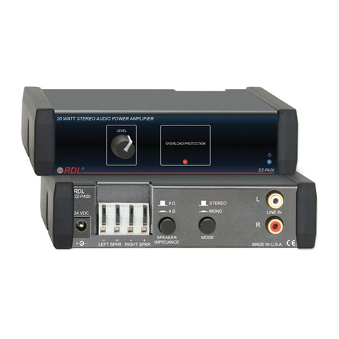 RDL EZ-PA20 User manual