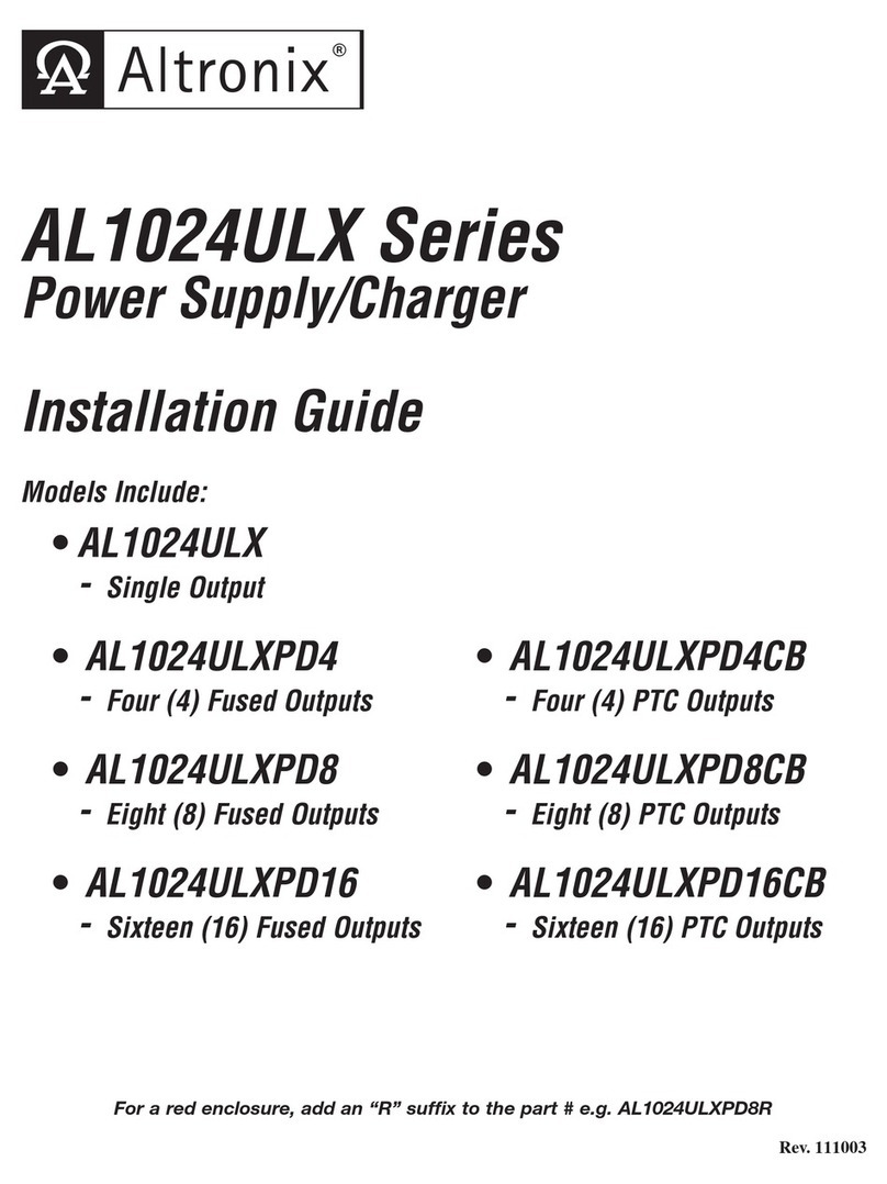 Altronix AL1024ULXPD4 User manual