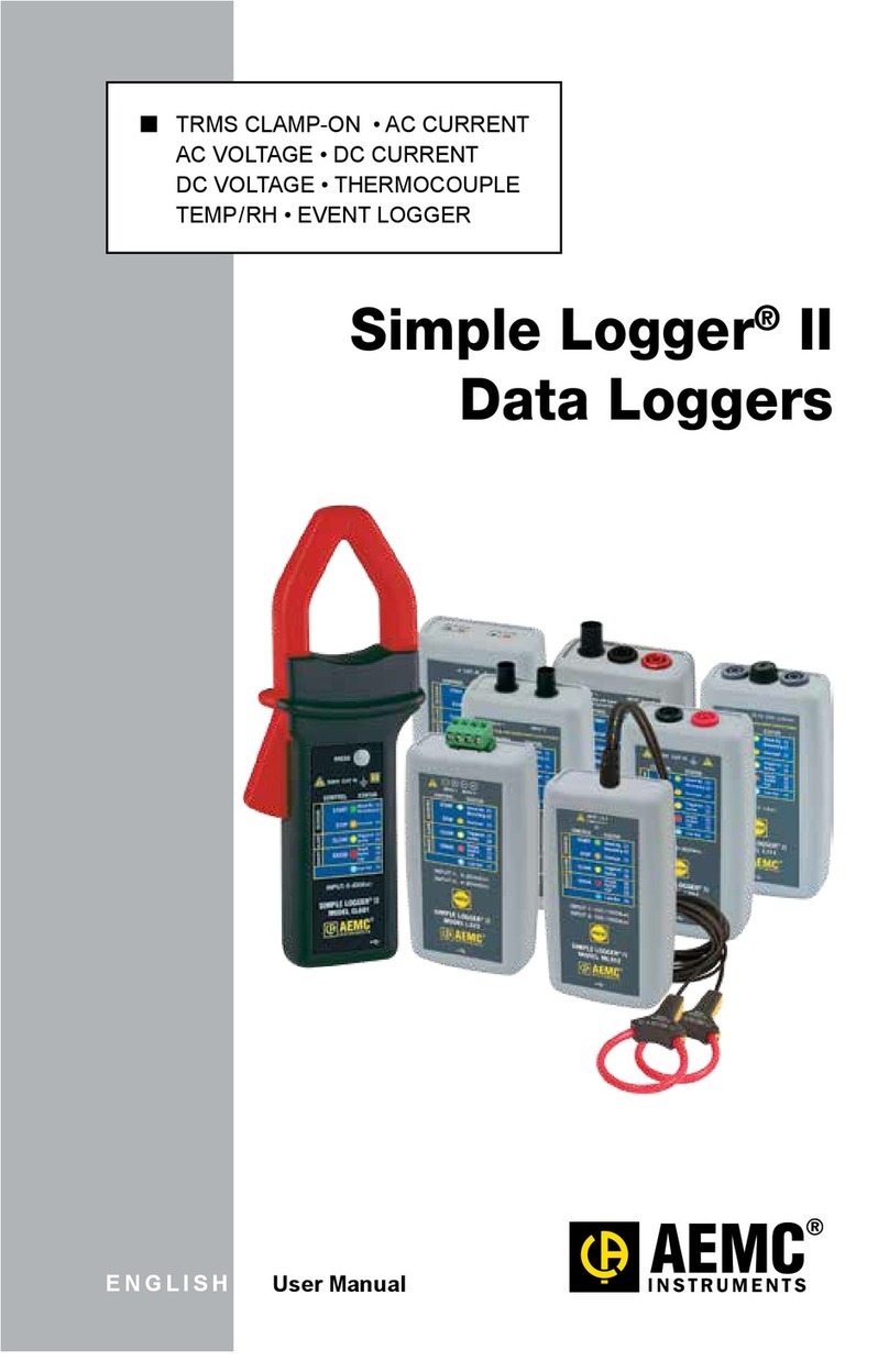 AEMC Simple Logger II User manual