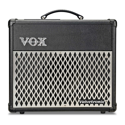 Vox Valvetronix VT30 User manual Vox Valvetronix VT30 User manual