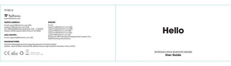 TaoTronics HELLO TT-SK12 user guide