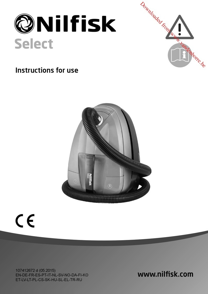 Nilfisk-Advance SELECT User manual