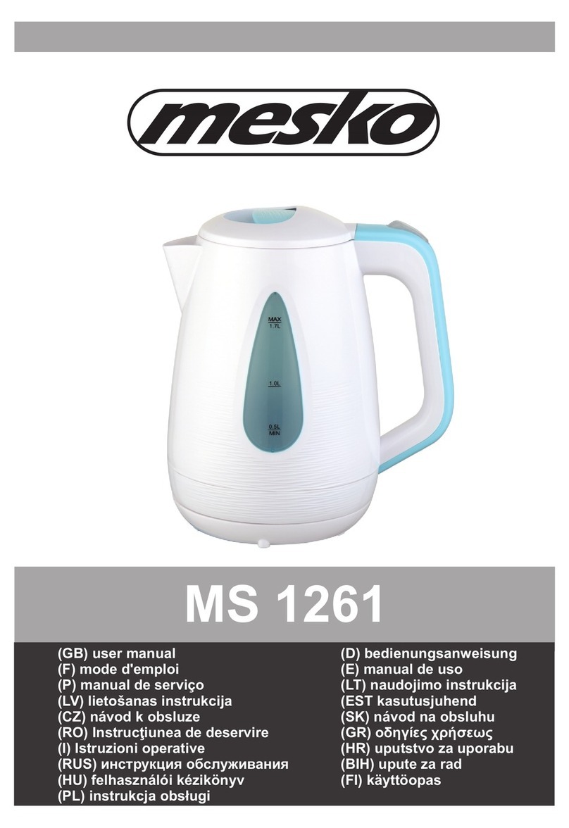 Mesko MS 1261 user manual